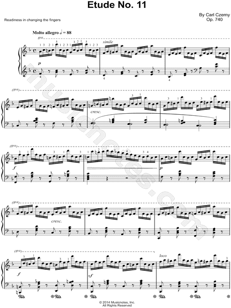 The Art of Finger Dexterity, Op. 740: Etude No. 11