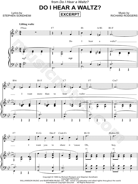Do I Hear a Waltz? [Excerpt]