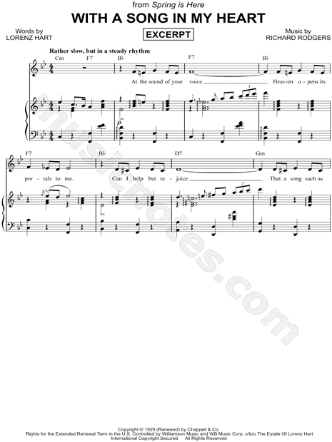 With a Song in My Heart [Excerpt]