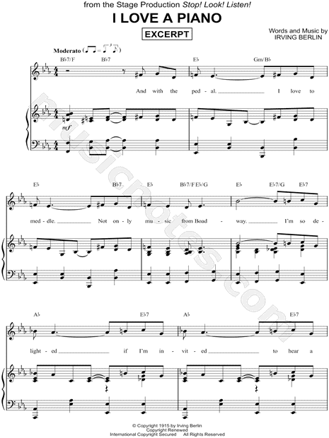 I Love a Piano [Excerpt]