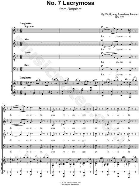 Requiem, K. 626: III. Sequentia: 7. Lacrymosa