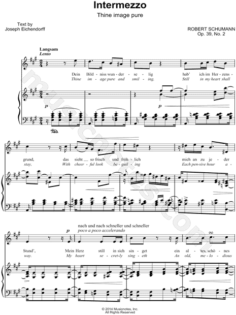 Liederkreis, Op. 39: II. Intermezzo