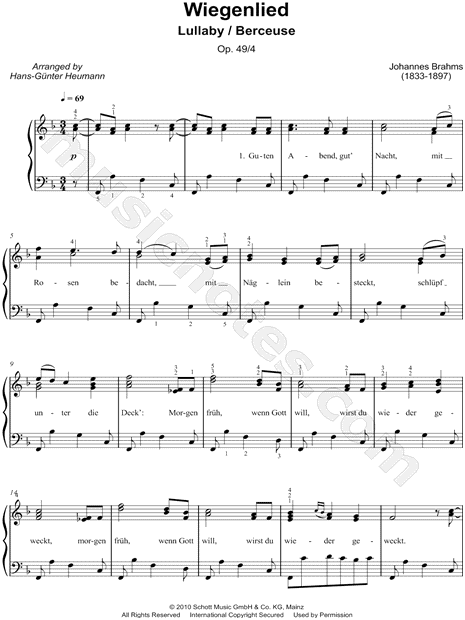 5 Lieder, Op. 49: IV. Wiegenlied (Lullaby)