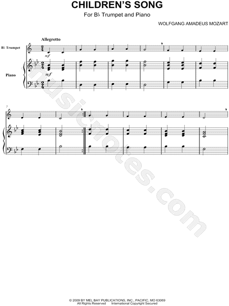 Variations on "Ah, vous dirai-je maman", K. 265 - Trumpet & Piano