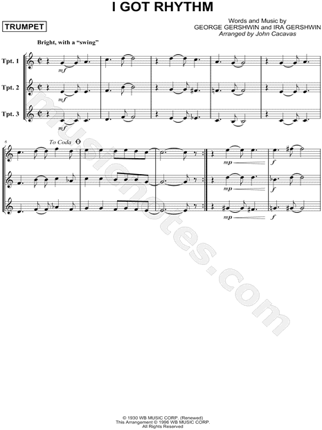 I Got Rhythm - Trumpet Trio