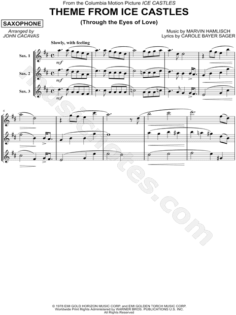 Theme from Ice Castles - Saxophone Trio