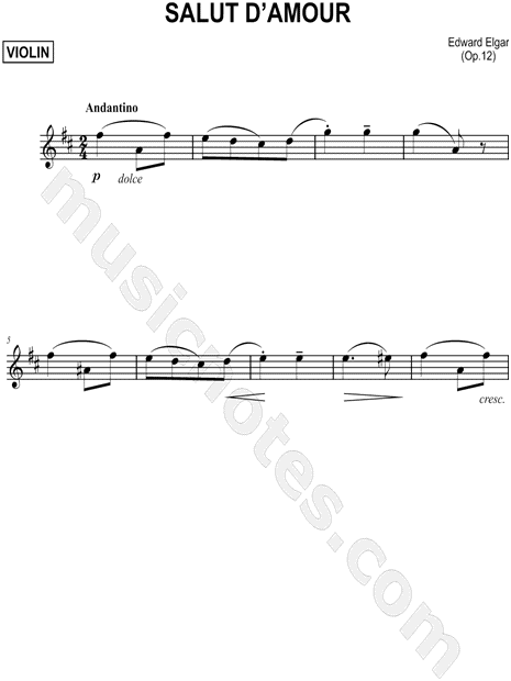 Salut d'Amour, Op. 12 [Main Theme]