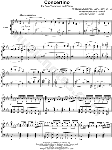 Concertino, Op. 4 - Trombone & Piano