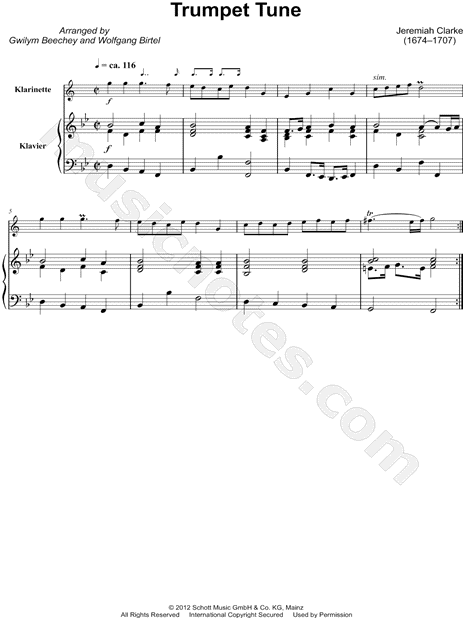 Trumpet Tune - Clarinet & Piano