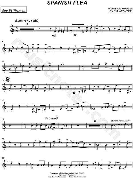 Spanish Flea - Trumpet 2 part