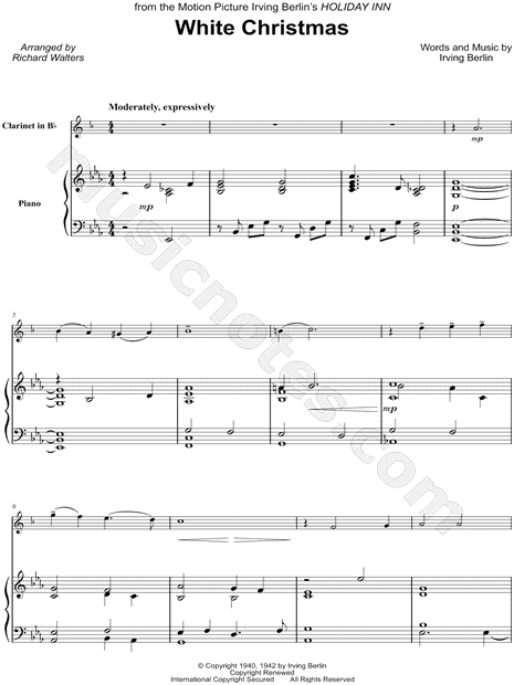 White Christmas - Clarinet & Piano