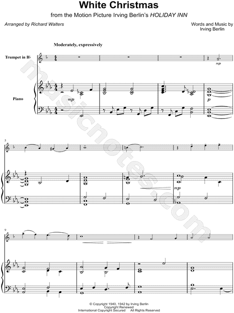 White Christmas - Trumpet & Piano