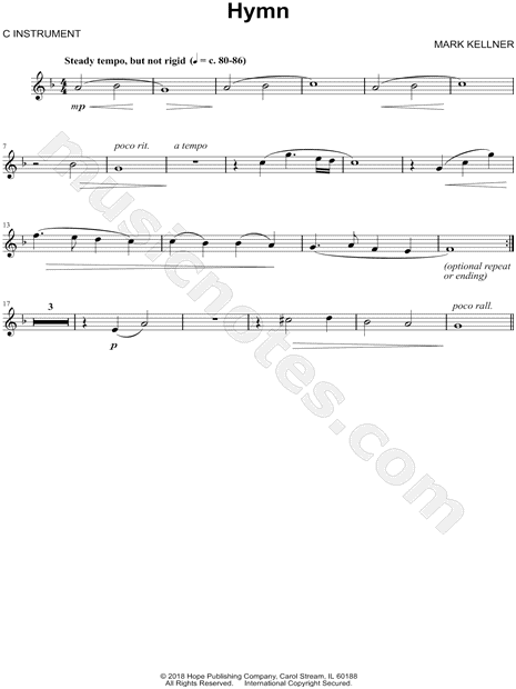 Hymn - C Instrument & Piano