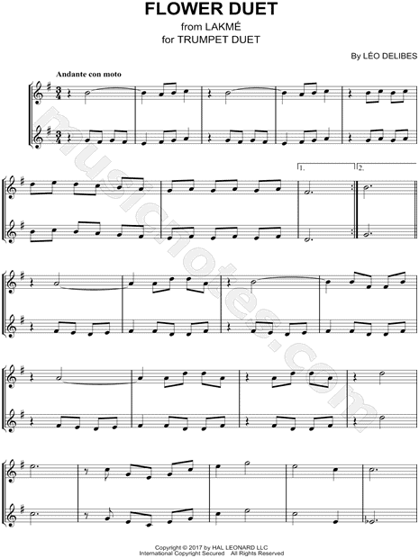 Flower Duet - Trumpet Duet