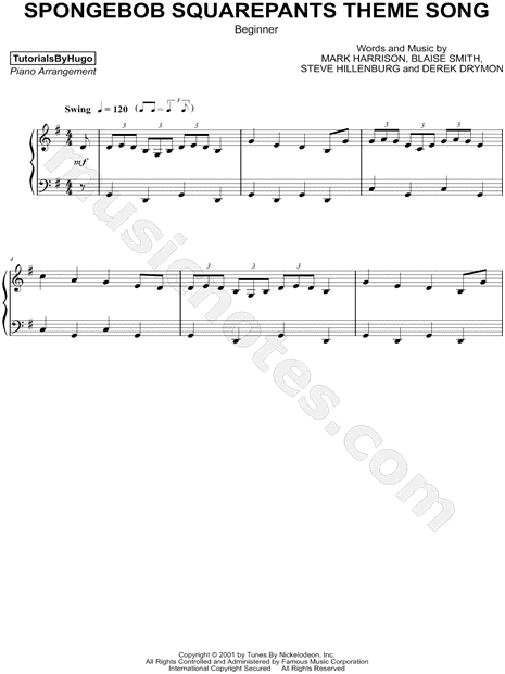 Spongebob SquarePants Theme Song [Beginner]