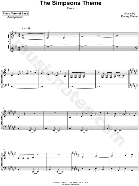 The Simpsons Theme [easy]