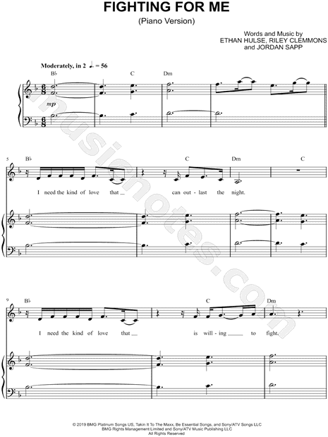 Fighting for Me (Piano Version)