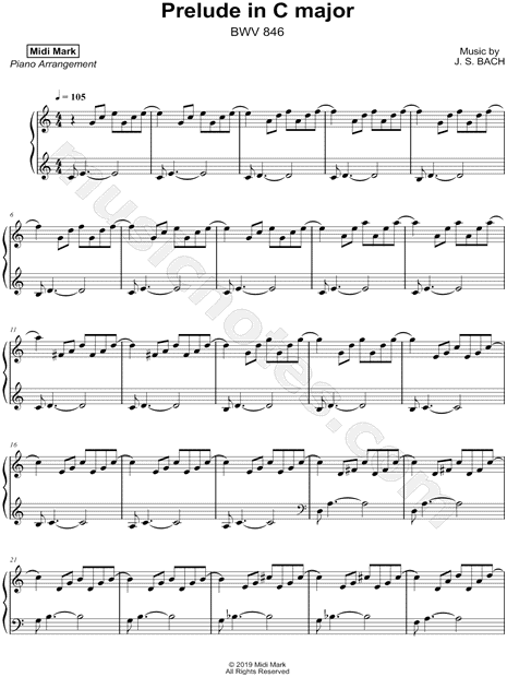 Prelude No. 1 in C Major (BWV 846)