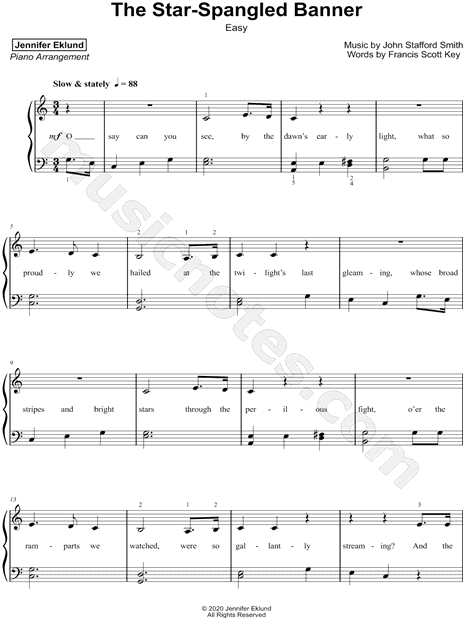 The Star-Spangled Banner [easy]