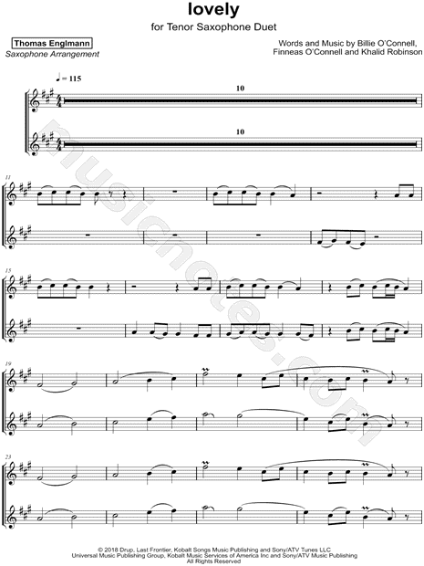 lovely - Alto Saxophone Duet