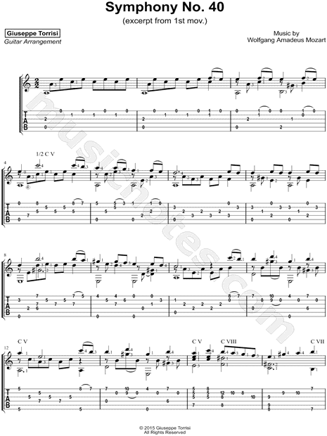 Symphony No. 40 in G Minor, K. 550: I. Molto allegro [excerpt]