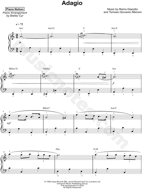 Adagio in G Minor