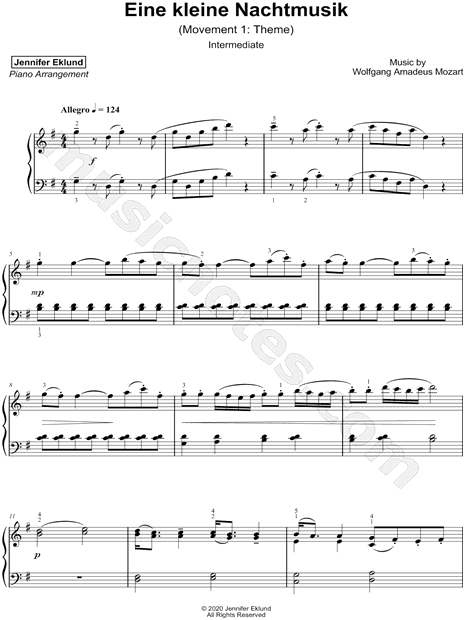 Eine Kleine Nachtmusik, K. 525: I. Allegro [intermediate]