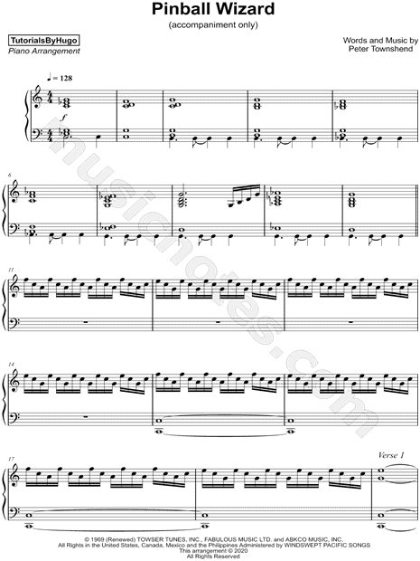 Pinball Wizard [accompaniment only]