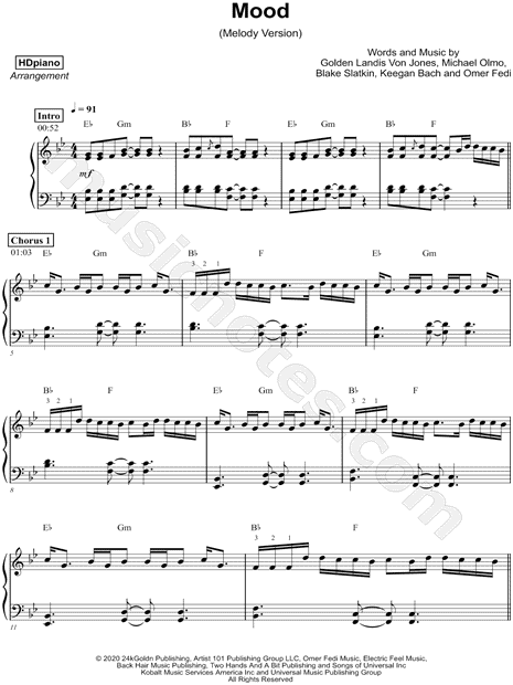 Mood [melody version]
