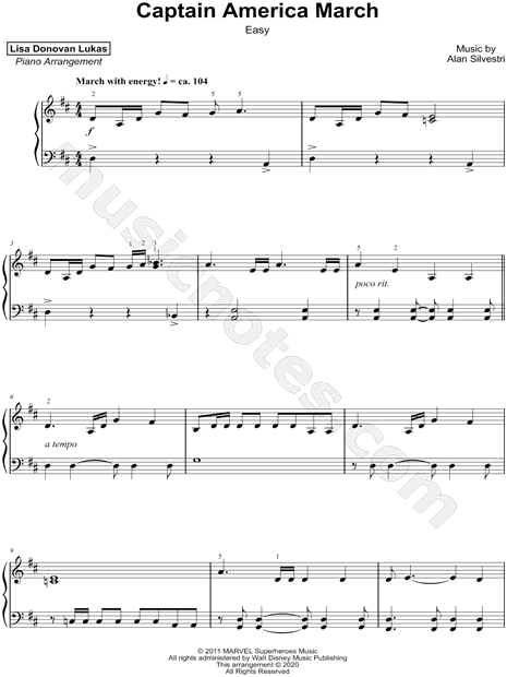 Captain America March [easy]