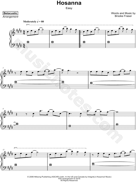 Hosanna [easy]