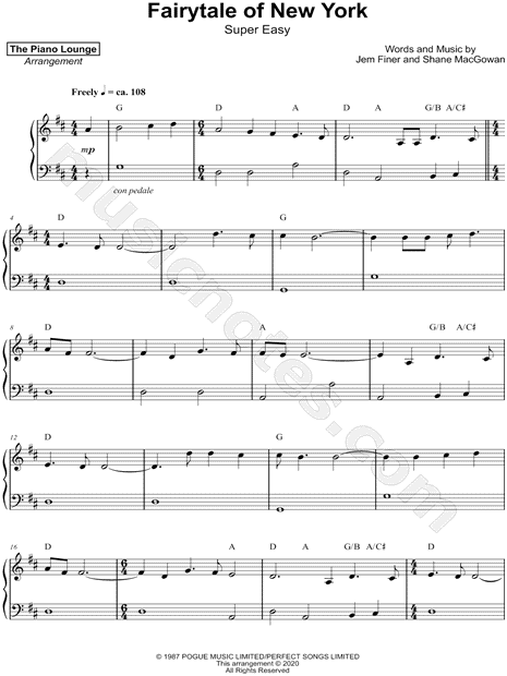 Fairytale of New York [super easy]