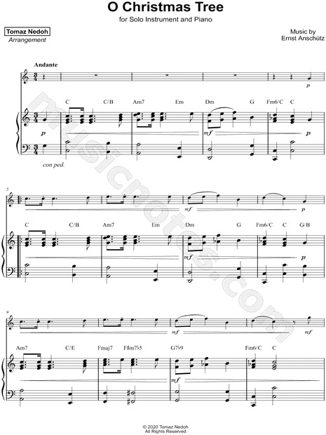 O Christmas Tree - Piano Accompaniment