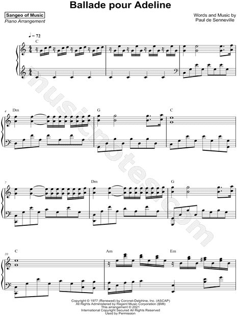 Ballade pour Adeline