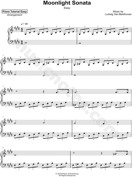 Moonlight Sonata [easy]