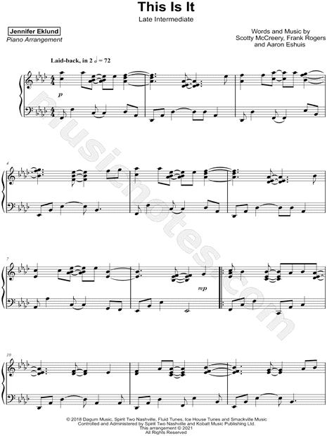 This Is It [late intermediate]