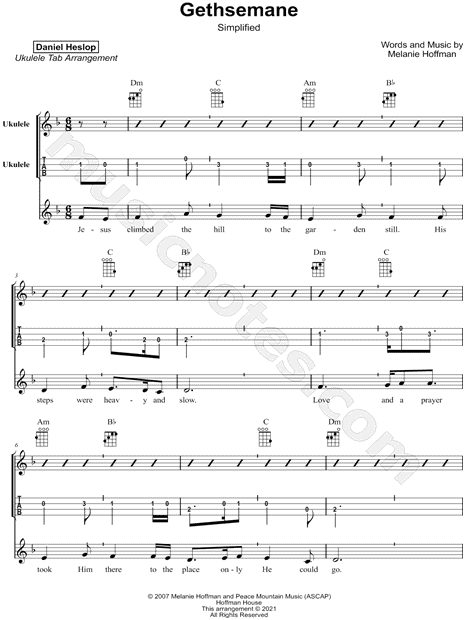 Gethsemane [simplified]