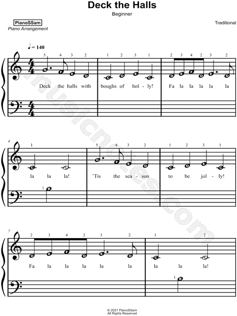 Deck the Halls [beginner]