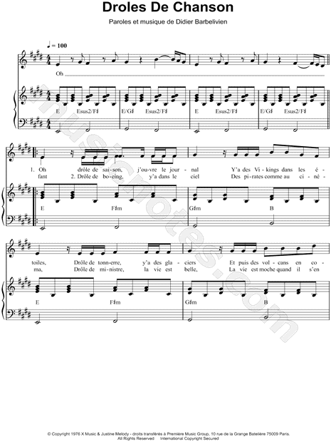 Drôle de chanson