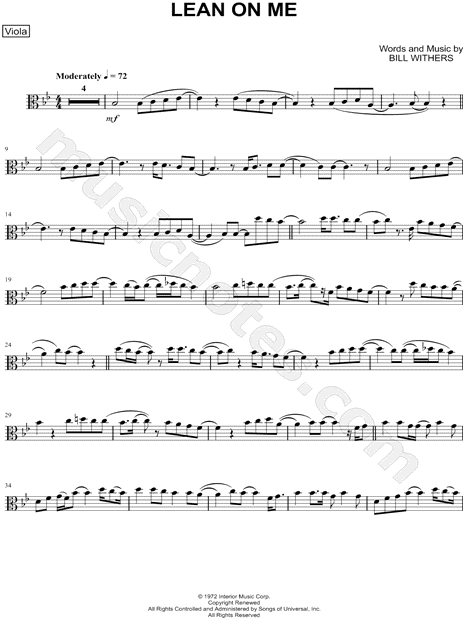 Lean on Me - Viola