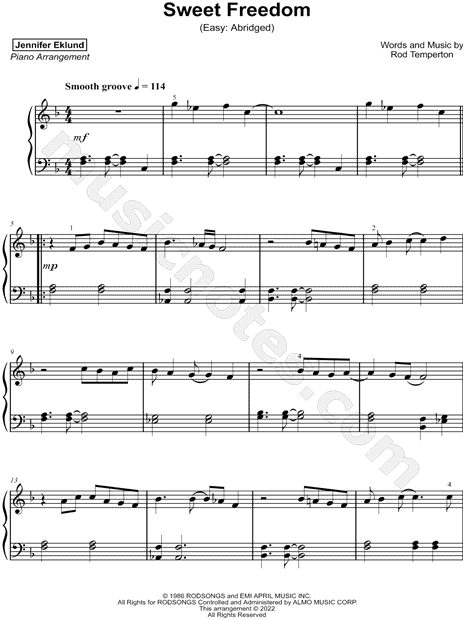 Sweet Freedom [easy - abridged]