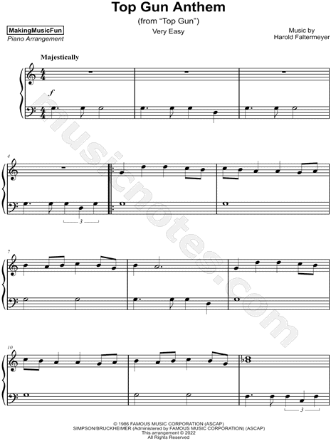 Top Gun Anthem [very easy]