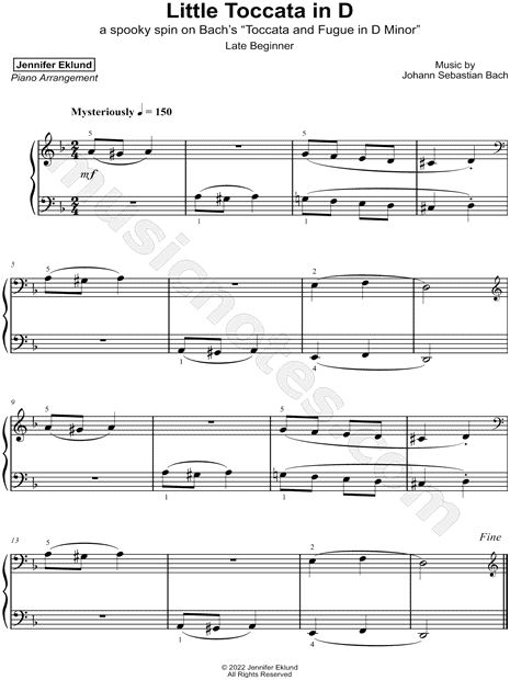 Little Toccata in D [late beginner]