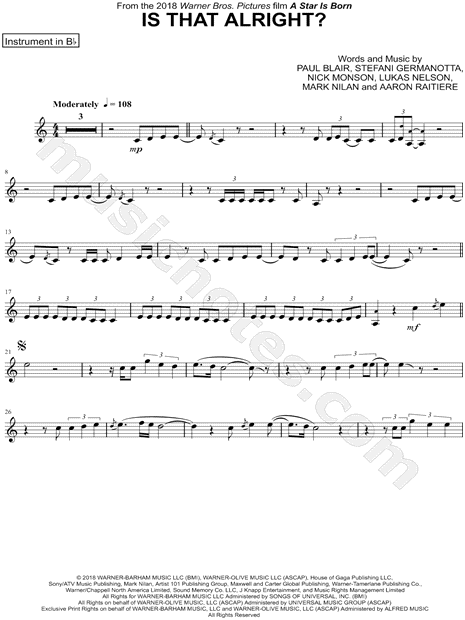 Is That Alright? - Bb Instrument
