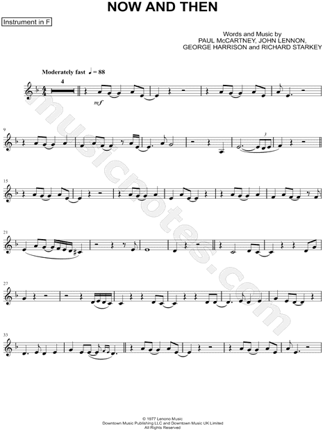 Now and Then - F Instrument