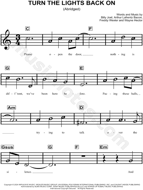 Turn the Lights Back On [abridged]