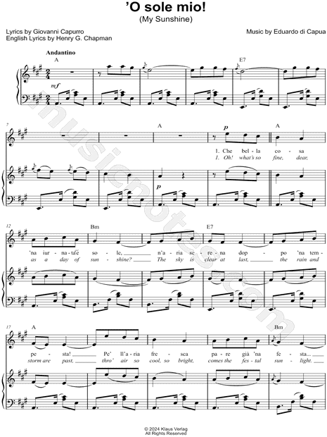 'O Sole Mio