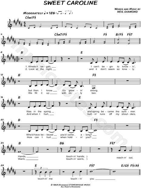 Sweet Caroline - Neil Diamond
