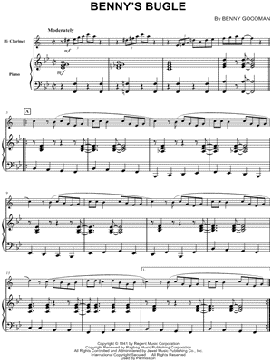 Benny's Bugle - Piano Accompaniment