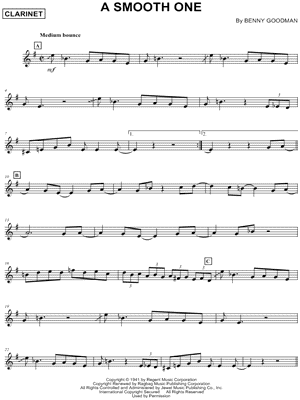 A Smooth One - Clarinet